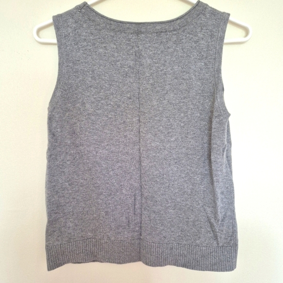 Christopher & Banks Gray Sleeveless Knit Sweater Tank – Size Small - Picture 4 of 4